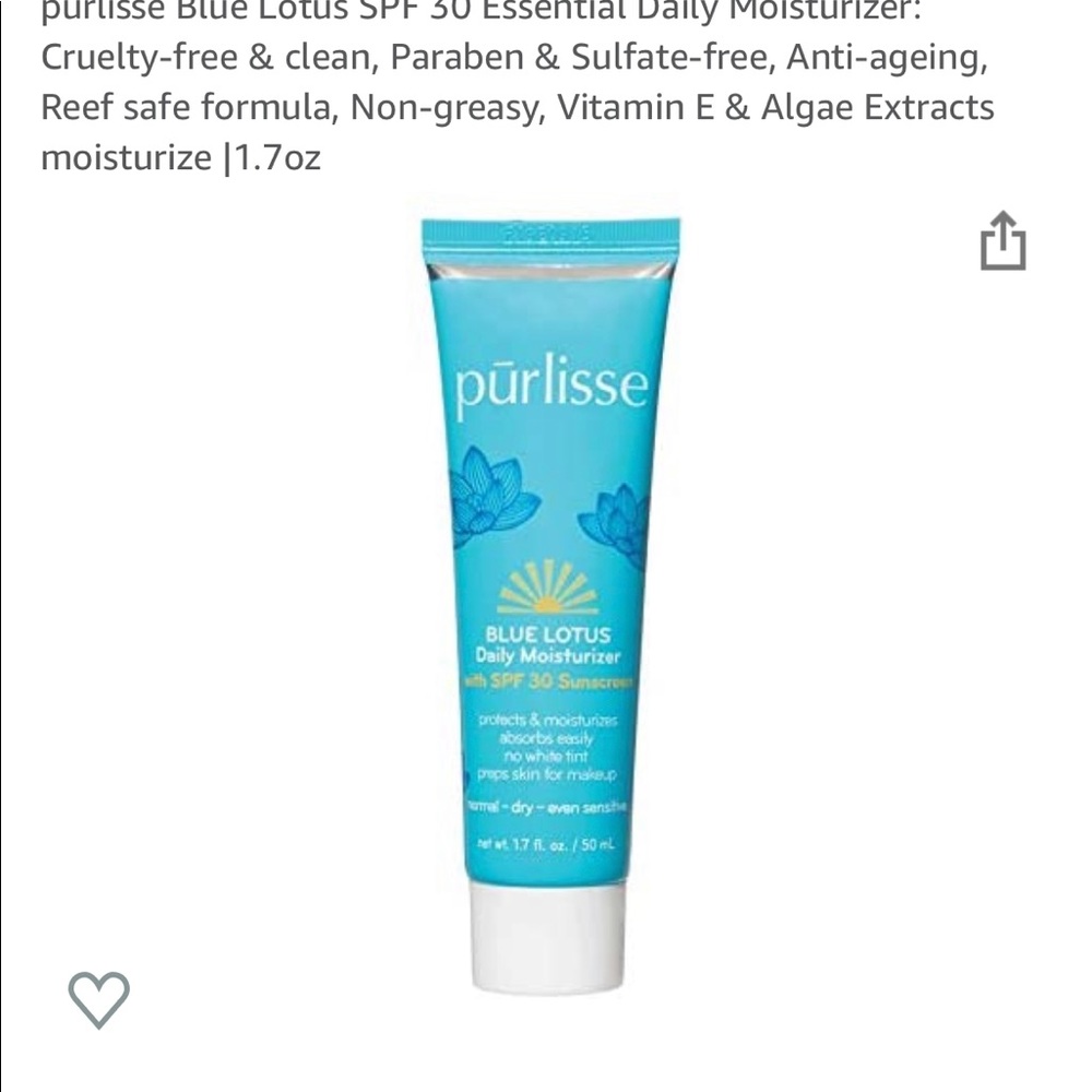Purlisse blue lotus recovering moisturizer